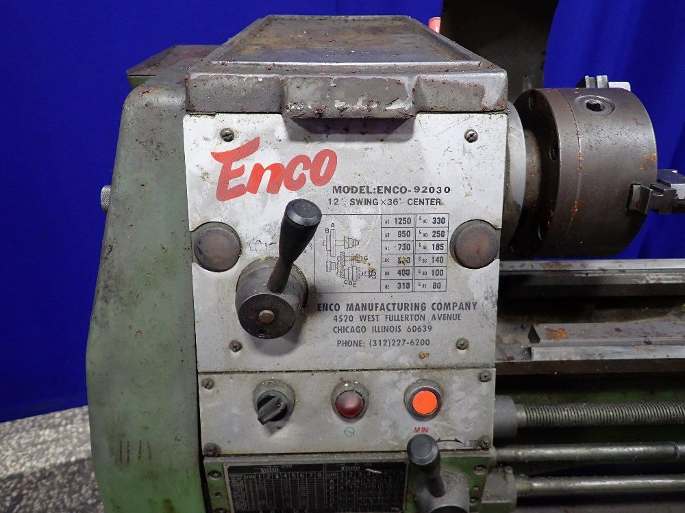 Enco 1983 Enco92030 Bench Lathe