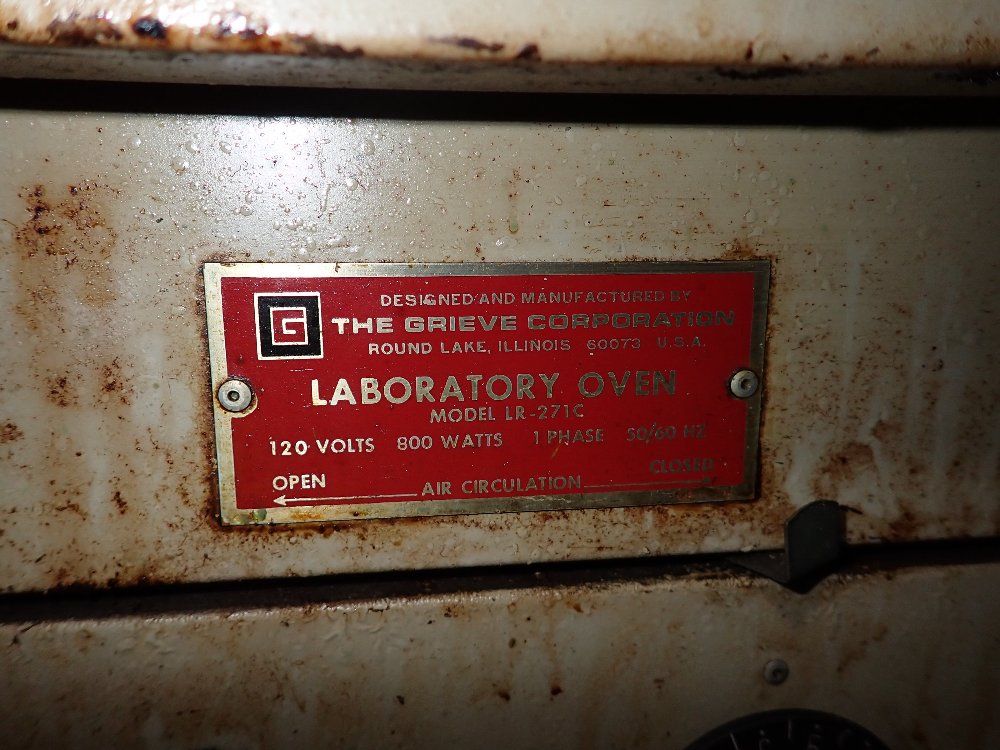 The Grieve Corporation Lab Oven