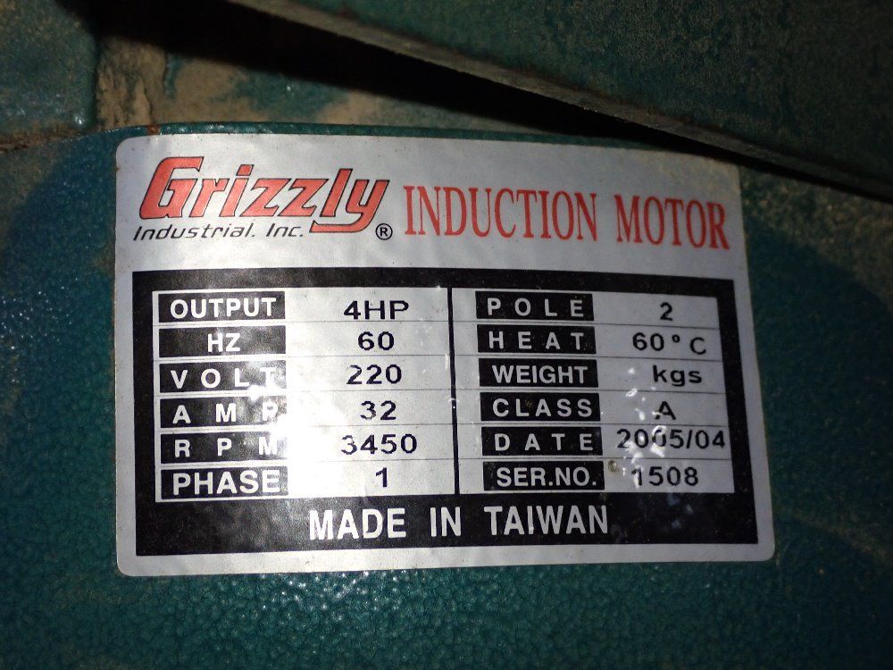 Grizzly 4 Hp Dust Collector