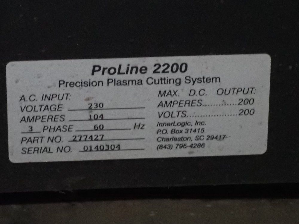 Koike Aronson Inc Koike Aronson Inc Mgm3100 Plasma Cutting System