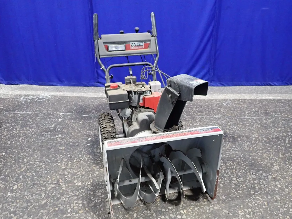 White Snow Blower