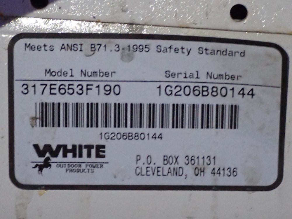 White Snow Blower