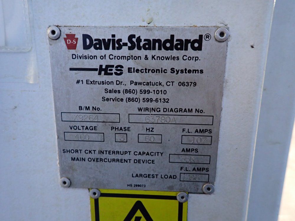 Davisstandard 1999 Davisstandard X9264 Extruder