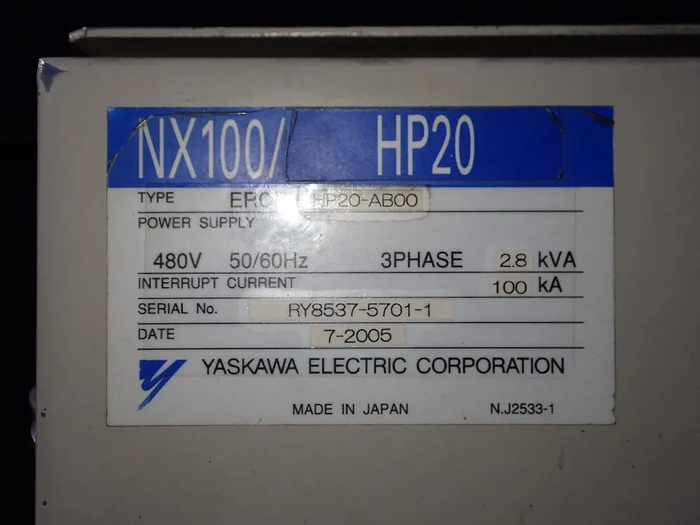 Yaskawamotoman 2005 Yaskawamotoman Yrhp20a10 Robot Cell