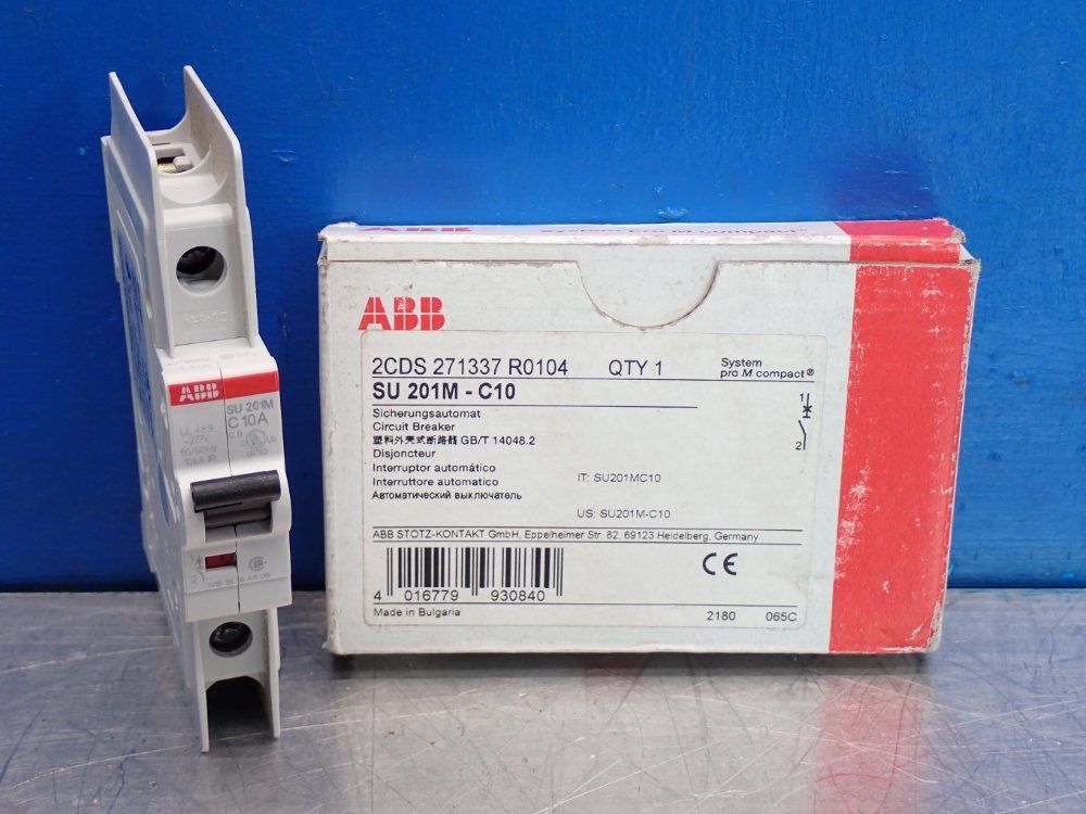 Abb Miniature Circut Breaker 1 Lot Of 2 - 2cds271337r0104