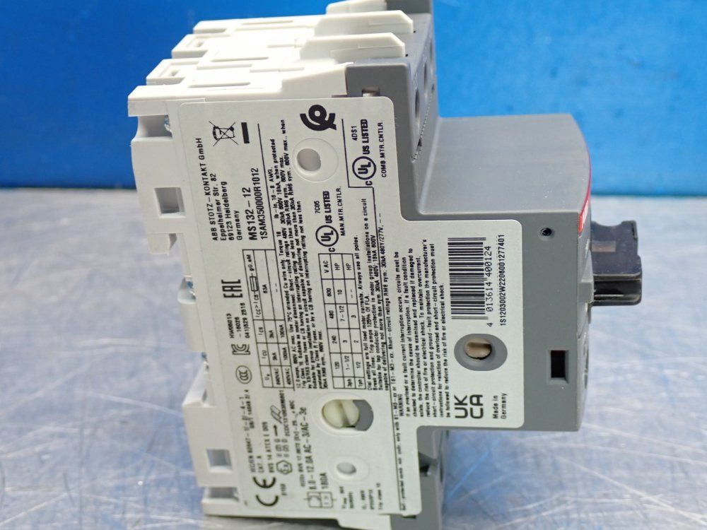 Abb Ms132-12 Manual Motor Starter - 1sam350000r1012