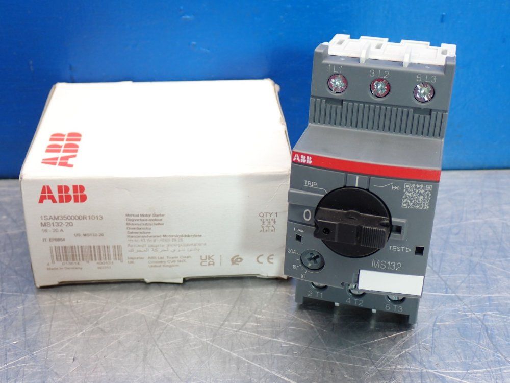 Abb Ms132-20 Manual Motor Starter - 1sam350000r1013