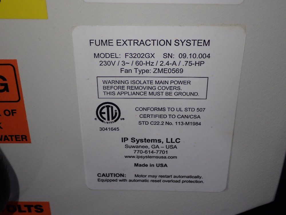 Ip Systems Fume Extractor