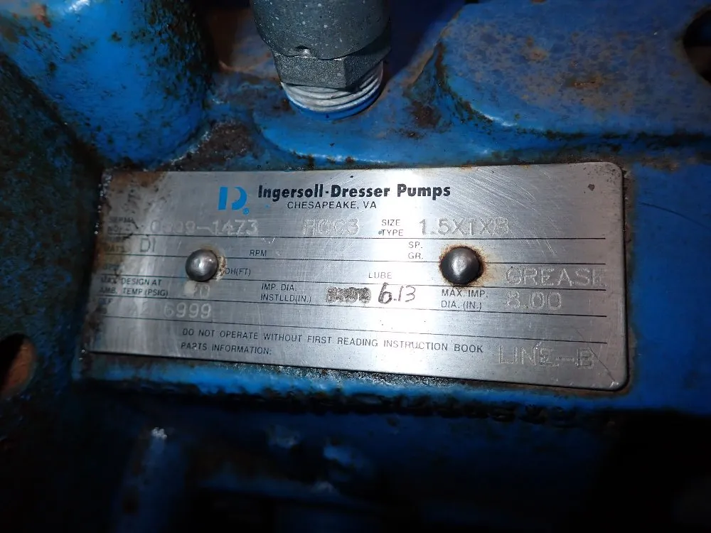 Ingersolldresser Pumps Pump