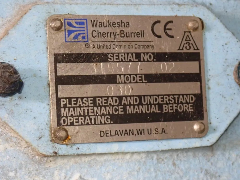 Waukesha Cherry Burrell Pump