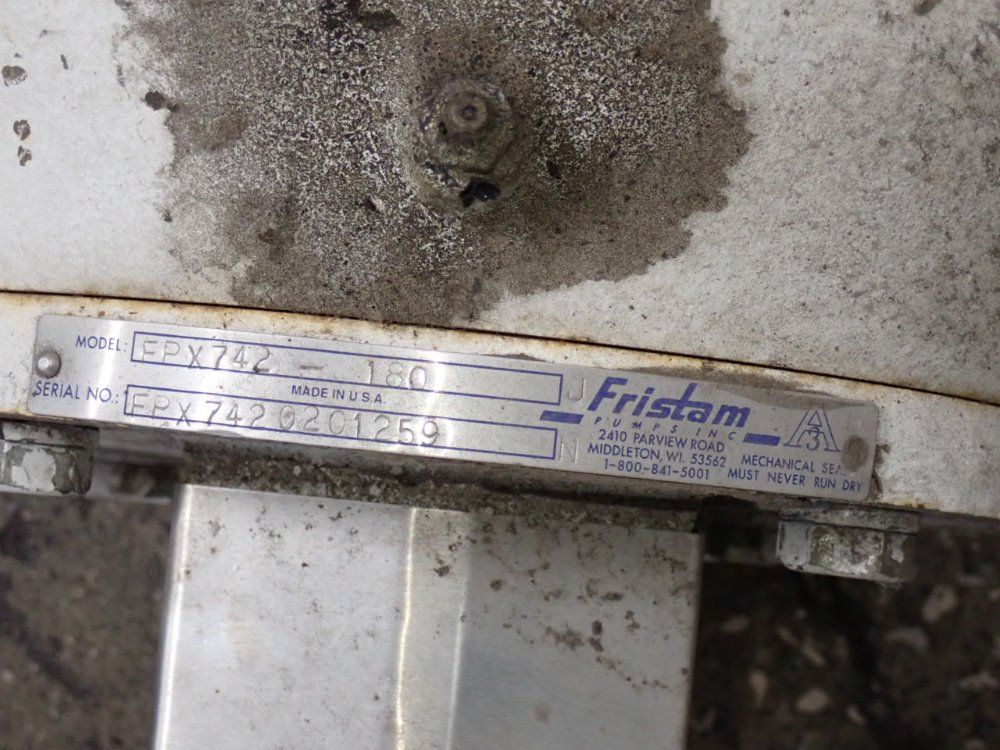 Fristam Pumps 15 Hp Pump