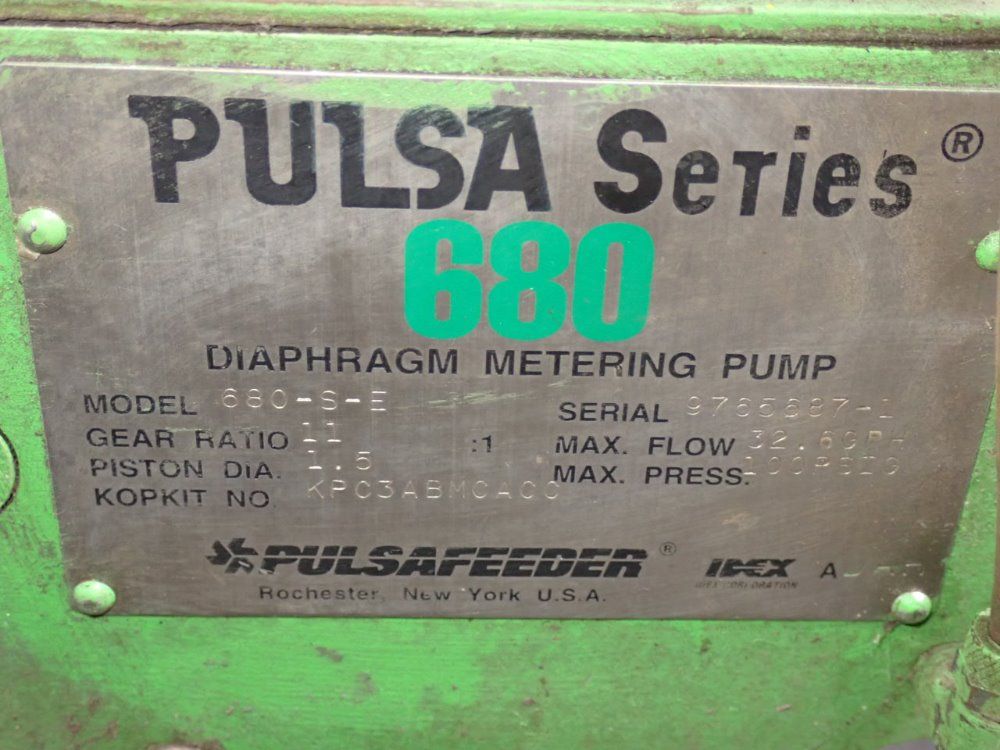 Pulsafeeder .5 Hp Pump - 680-s-e