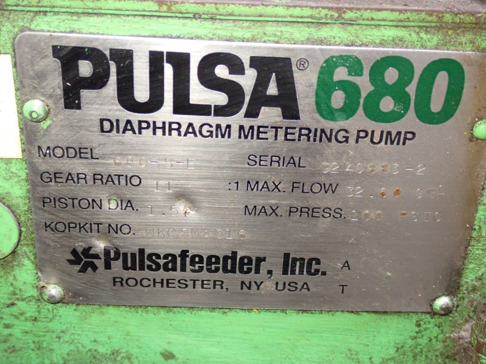 Pulsafeeder .5 Hp Pump - 680-s-e
