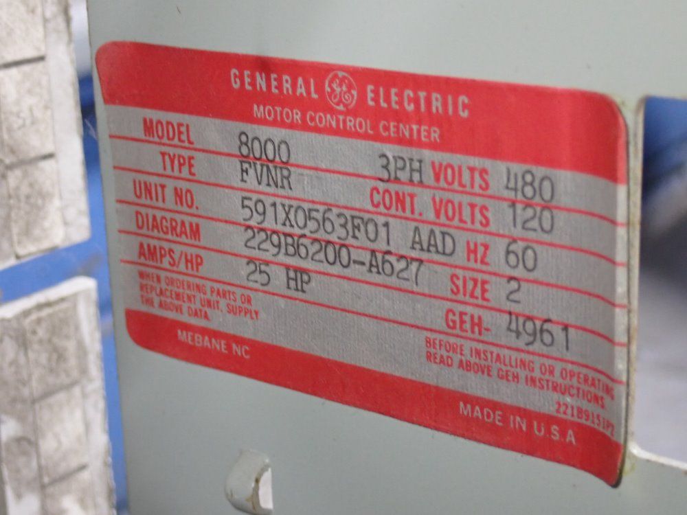 General Electric Control - 8000