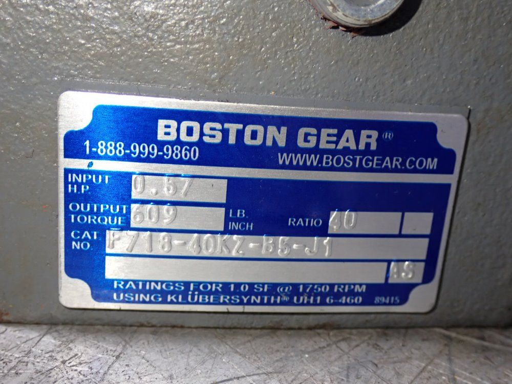 Boston Gear Gear Reducer