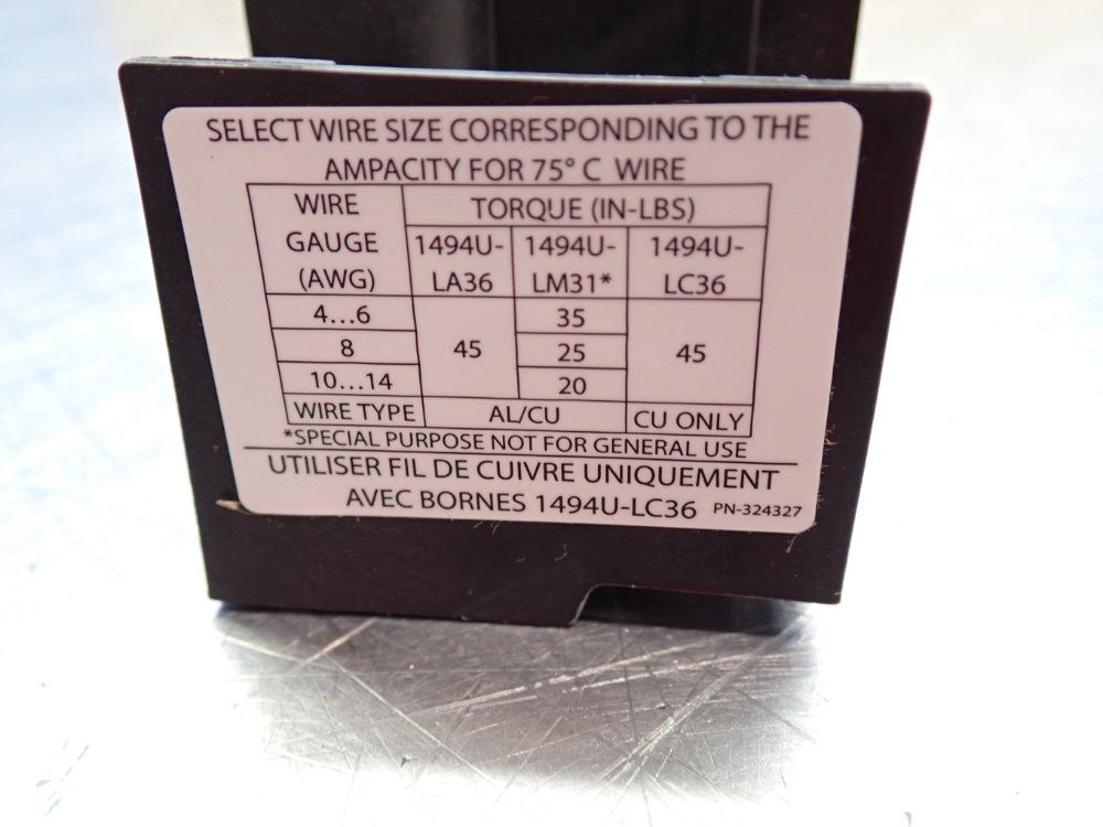 Allen Bradley Disconnect Switch Protective Fuse Cover - 1494u-pc1
