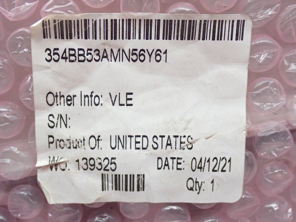 Aventics Solenoid Pneumatic Valvue - 354bb53amn56y61