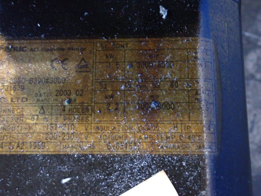 Fanuc 1.5 Kw Servo Motor - A06b-0850-b390#3000