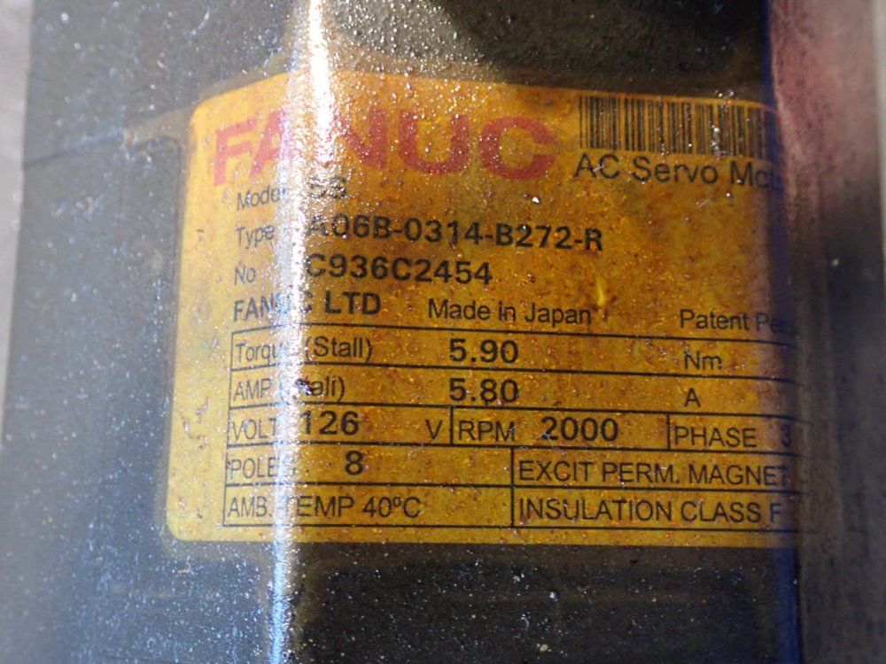 Fanuc Servo Motor - A06b-0314-b272-r