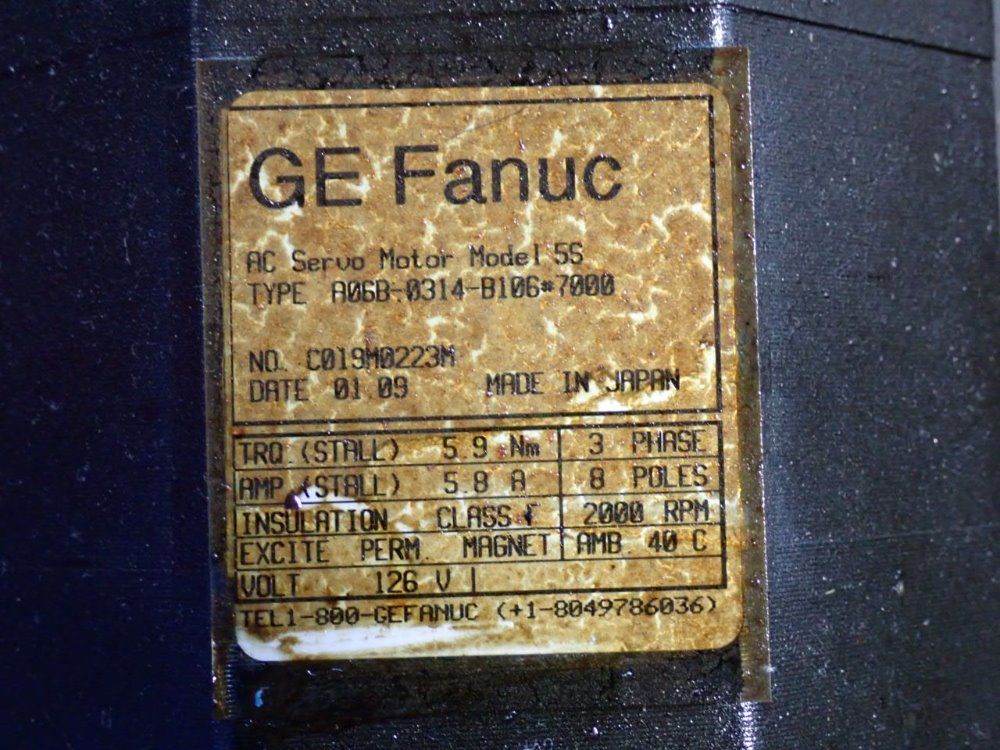 Fanuc Servo Motor - A06b-0314-b106#7000