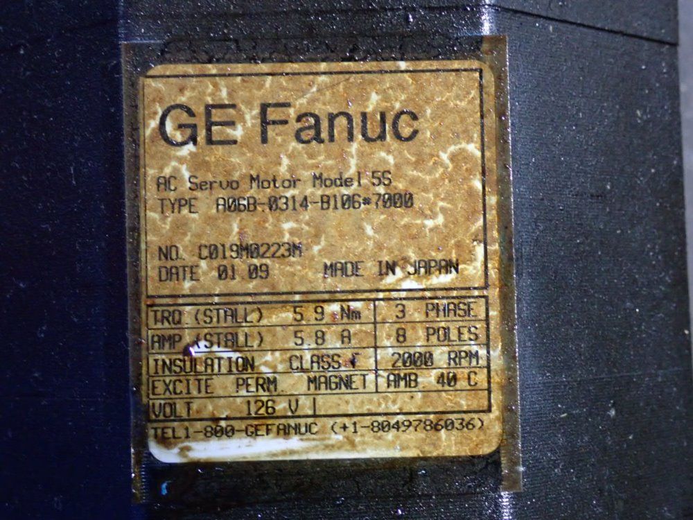 Fanuc Servo Motor - A06b-0314-b106#7000