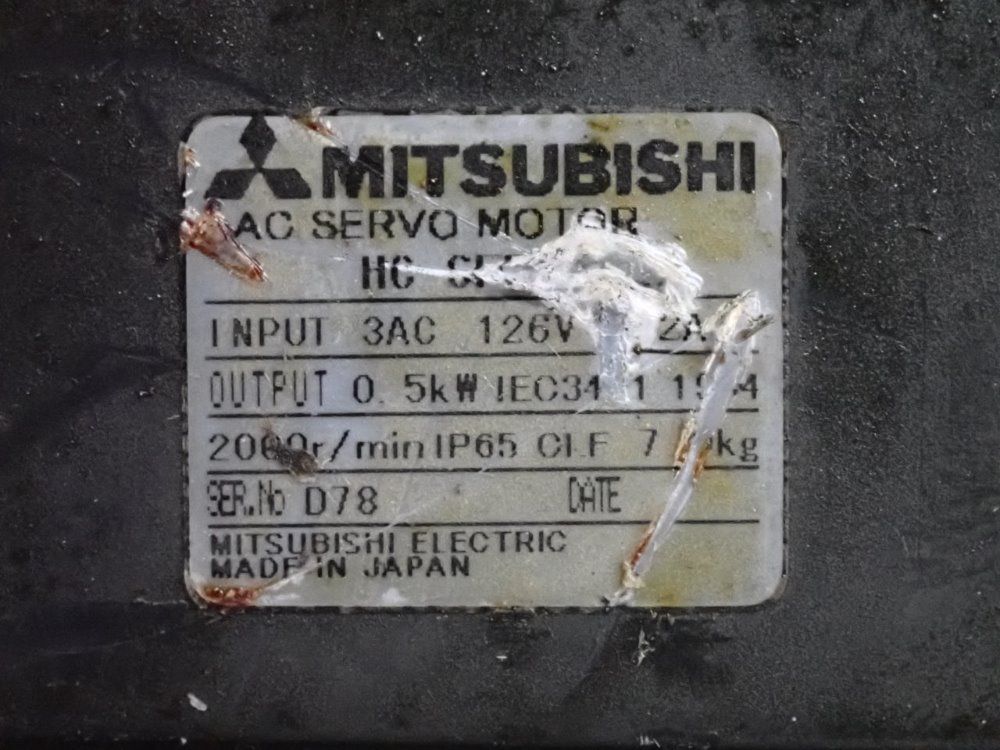 Mitsubishi 0.5 Kw Servo Motor