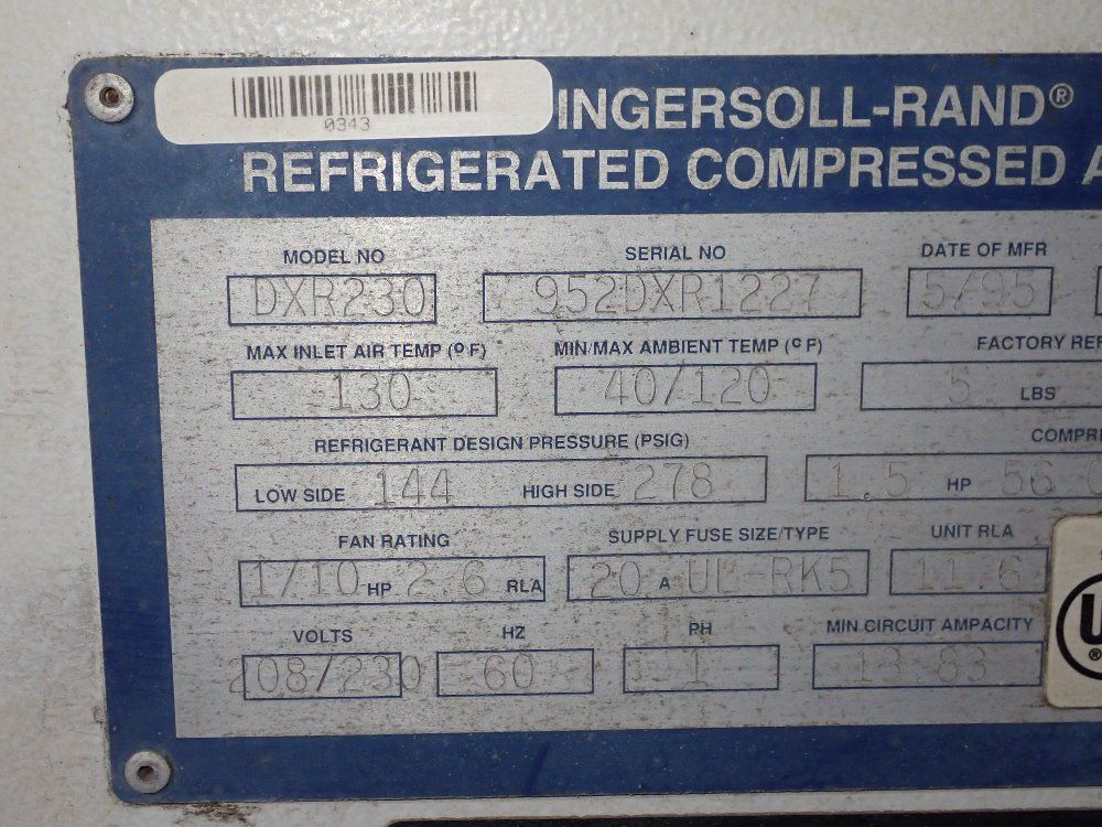 Ingersoll Rand Air Dryer