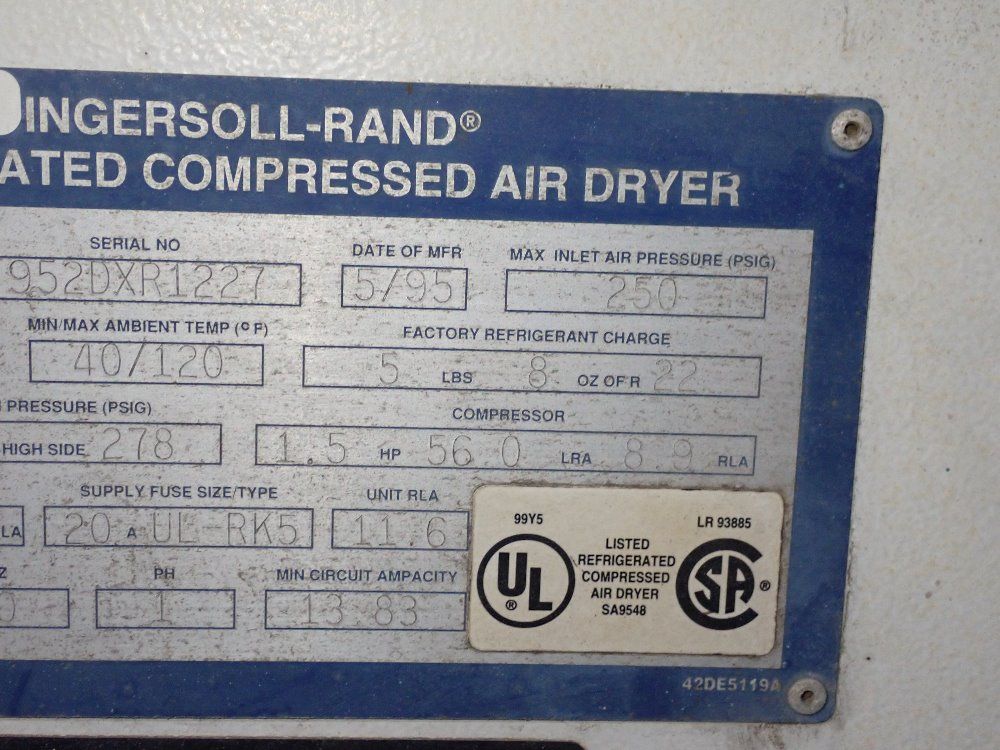 Ingersoll Rand Air Dryer