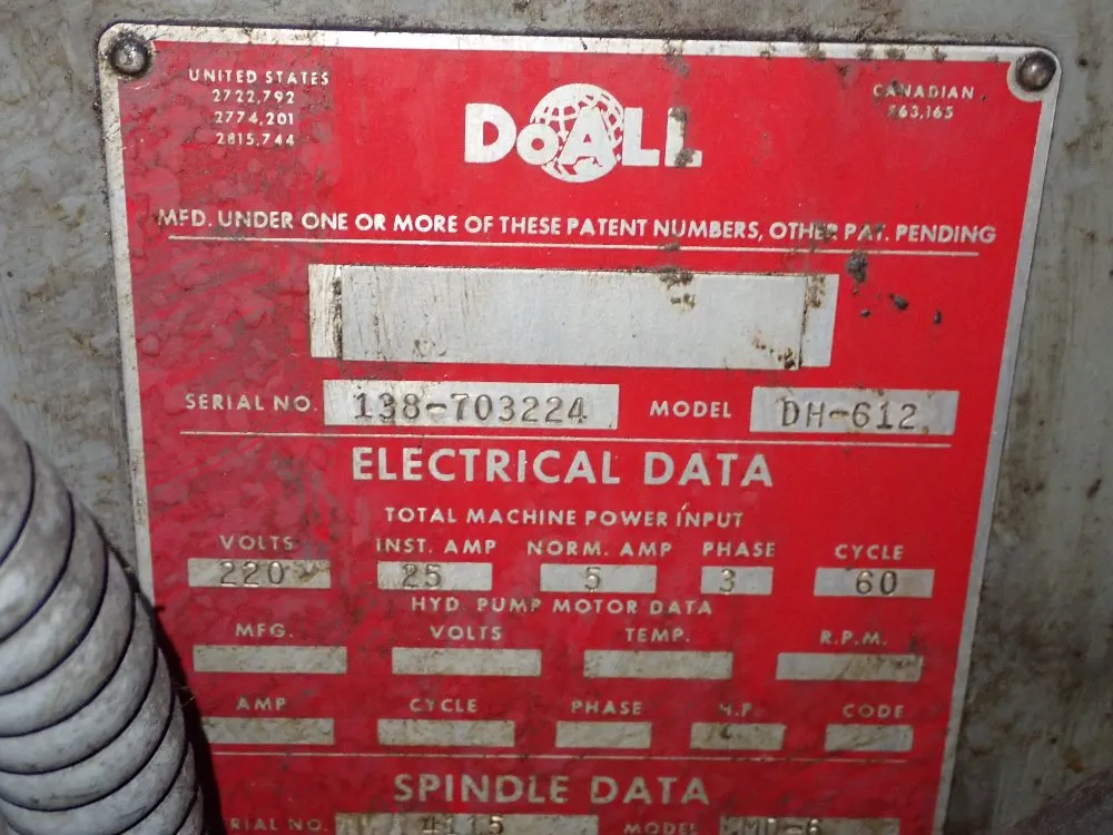 Doall Surface Grinder