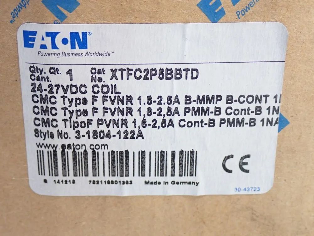 Eaton Manual Motor Controller - Xtfc2p5bbtd