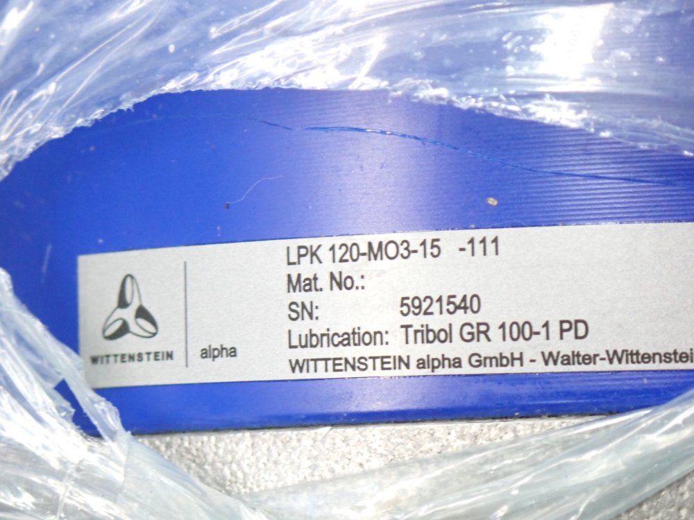 Wittenstein 2.8hp, 3000rpm Speed Reducer Servo Motor - Lpk120-mo3-15