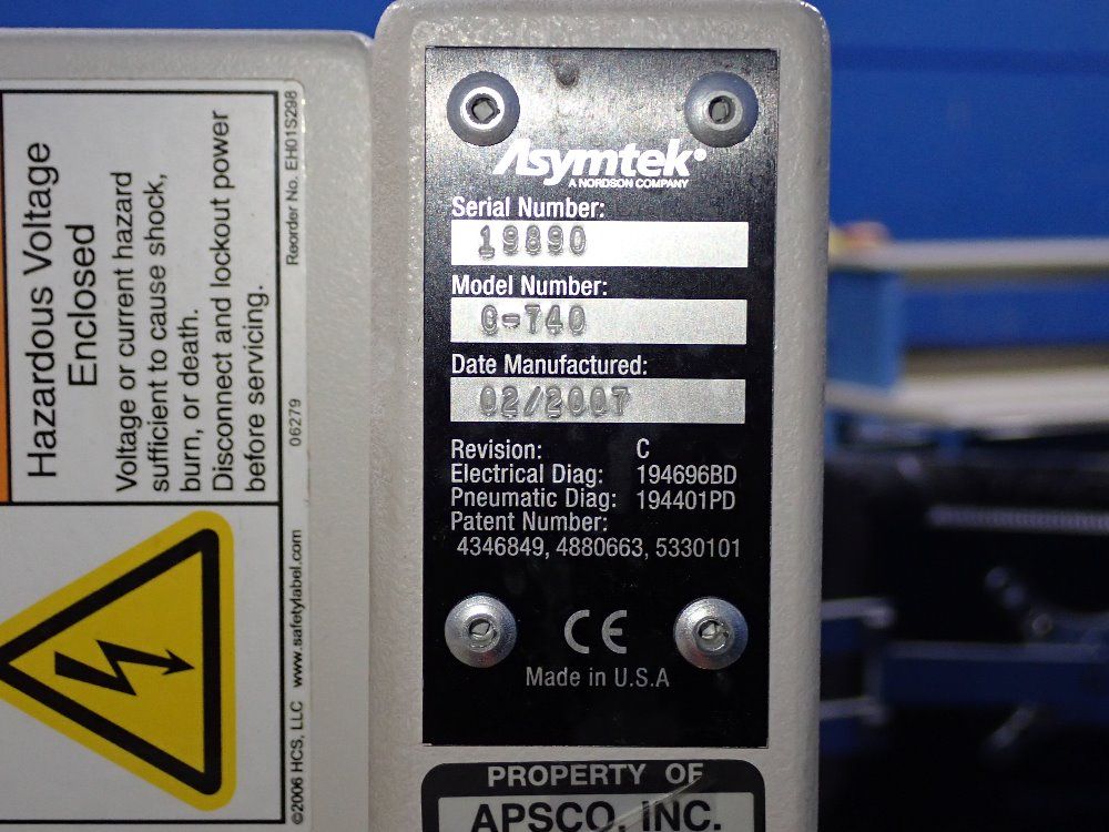 Asymtek 2007 Asymtek C740 Coating Machine