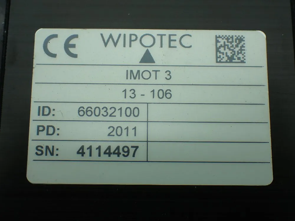 Wipotec 13-106 Servo Motor - Imot 3 13-106