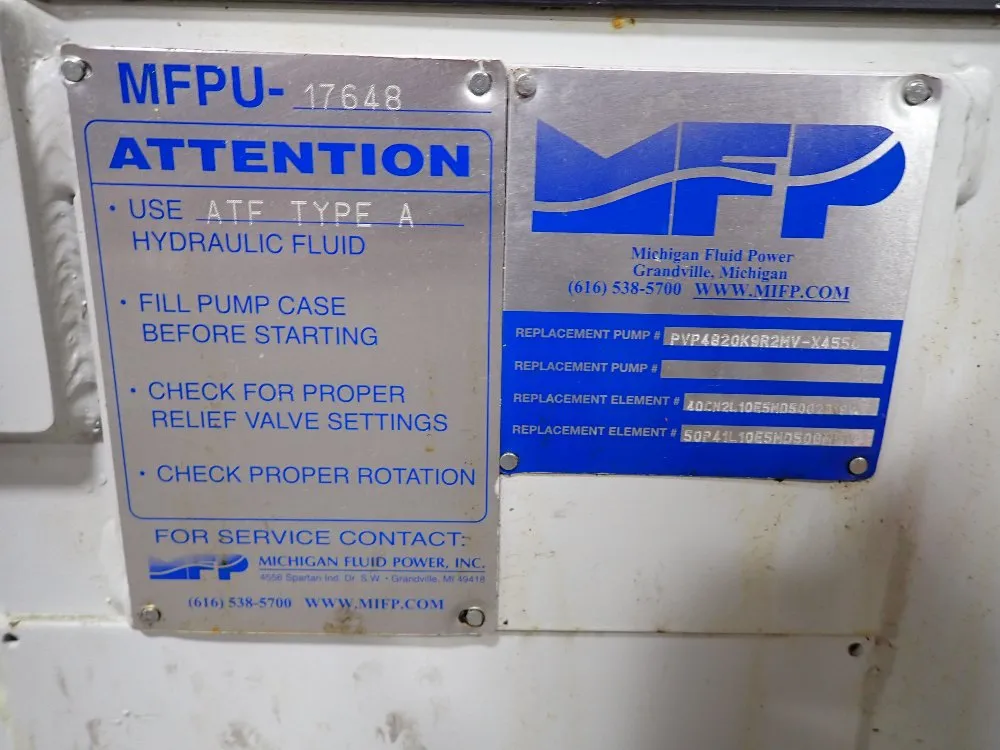 Mfp Mfp Mfpu17648 Hydraulic Unit