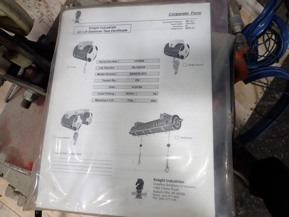 Knight Industries Lift Assembly