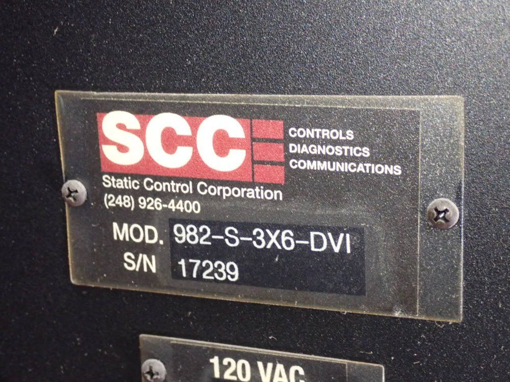 Scc Controls Diagnostics Communications 58 1/2"x29 1/2" Led Display Board - 982-s-3x6-dvi