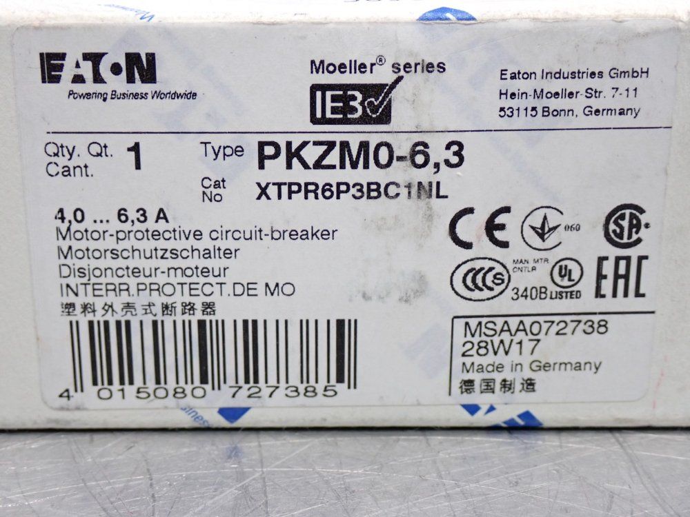 Eaton Motor Protector Circuit Breaker