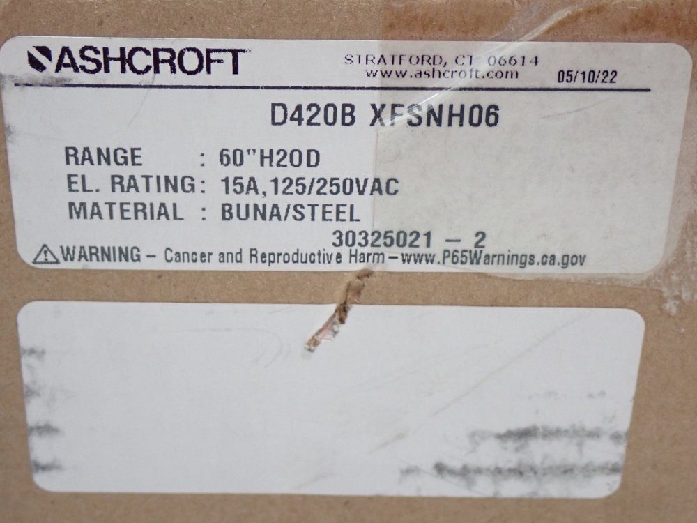 Ashcroft Pressure Switch
