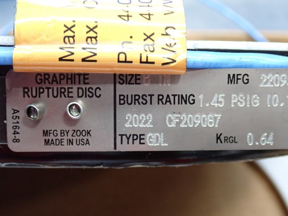 Fike Graphite Rupture Disc 8