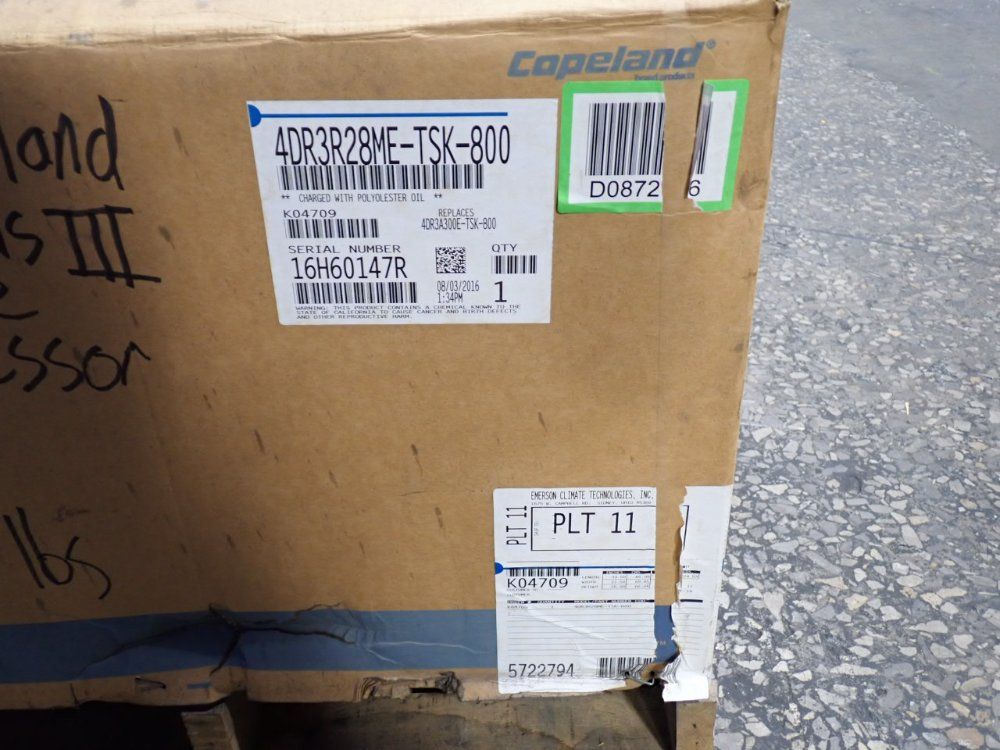 Emerson Reciprocating Compressor - 4dr3r28me-tsk-800