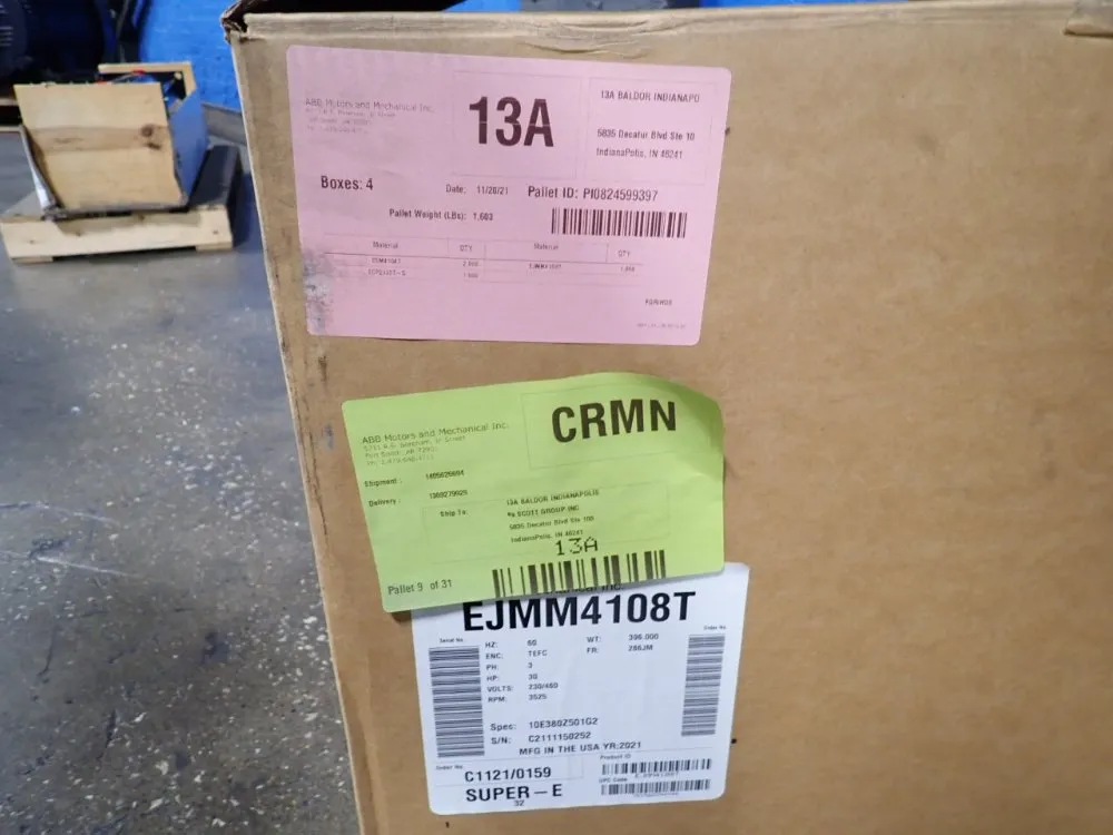 Baldor 30 Hp Motor - Ejmm4108t