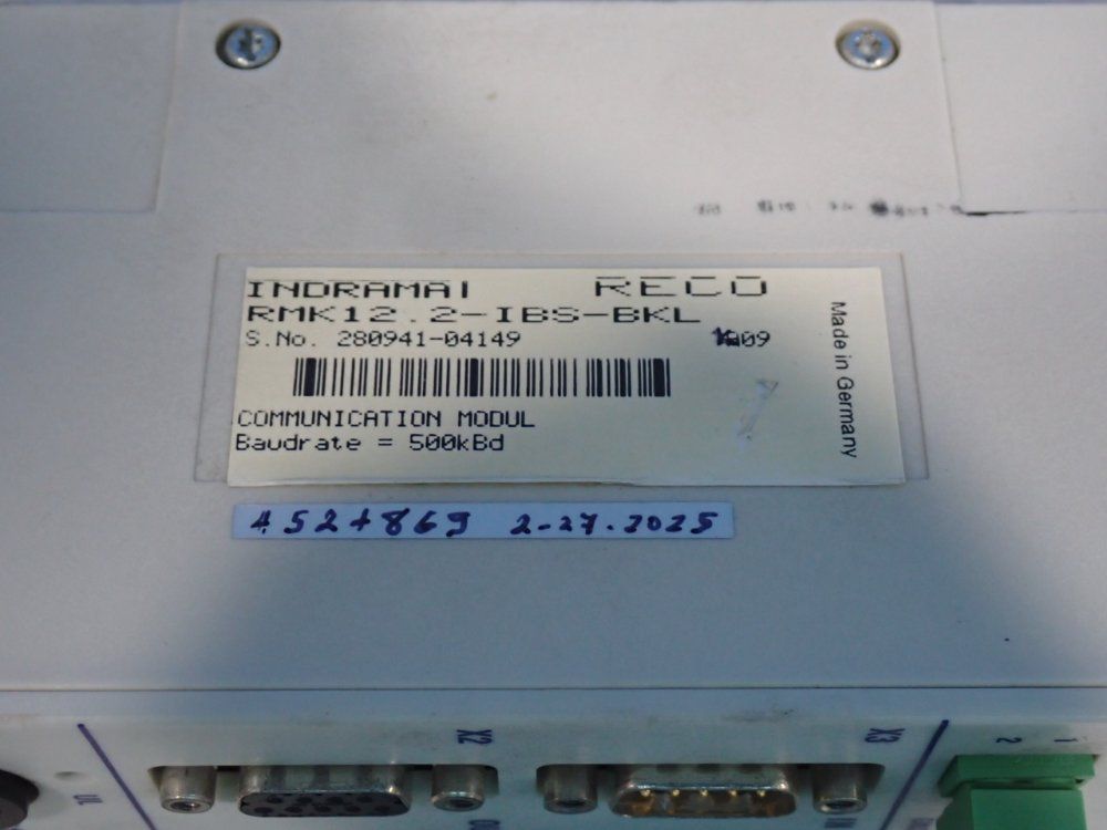 Rexroth Indramat Reco Communication Module - Rmk12.2-ibs-bkl