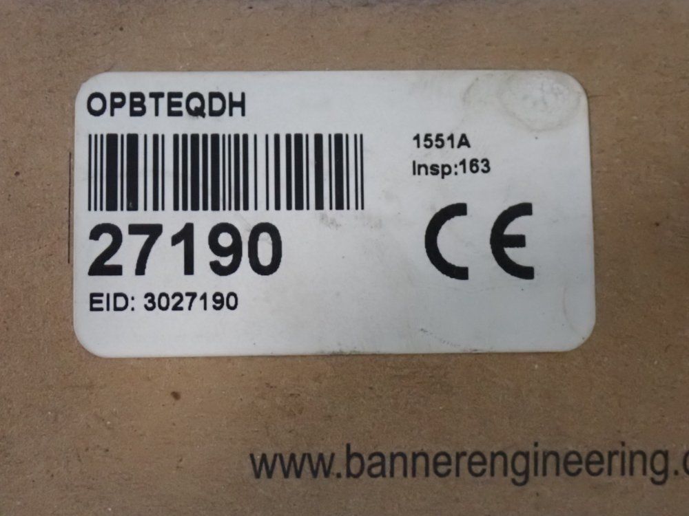 Banner Photoelectric Sensor Power Block - Opbteqdh