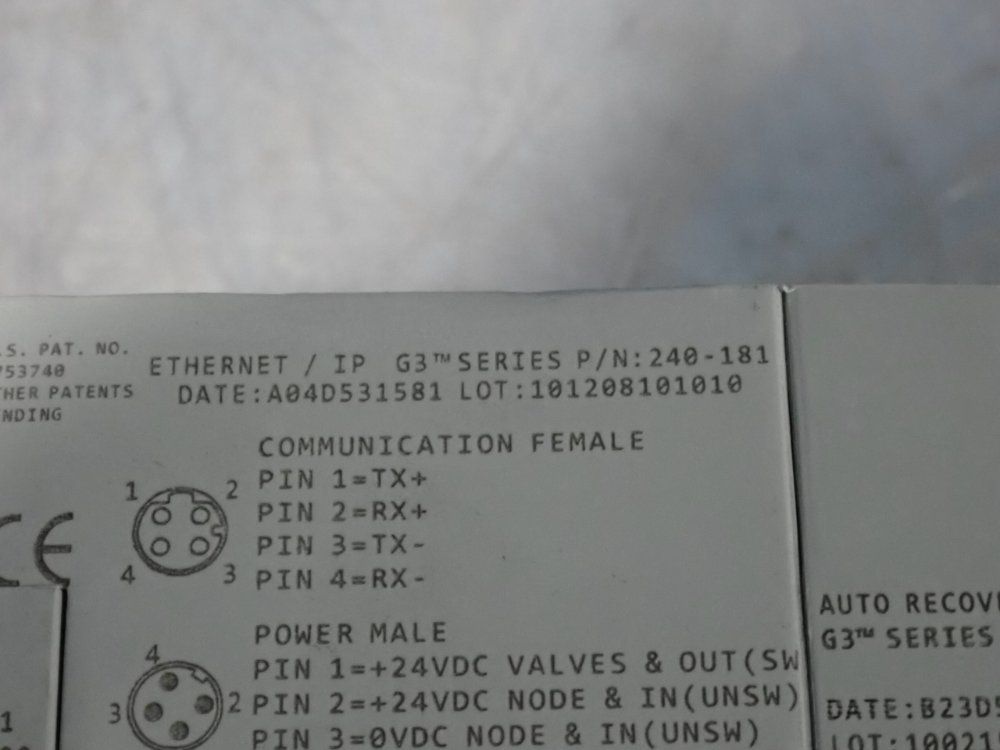 Numatics Ethernet/ Ip G3 Series - 240-181