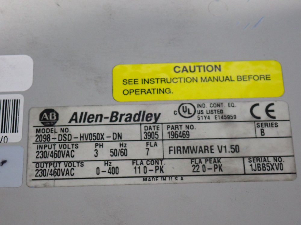 Allen Bradley Ultra 3000i - 2098-dsd-hv050x-dn
