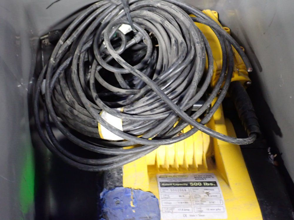 Oz 500 Lbs Electrical Builders Hoist - Obh500