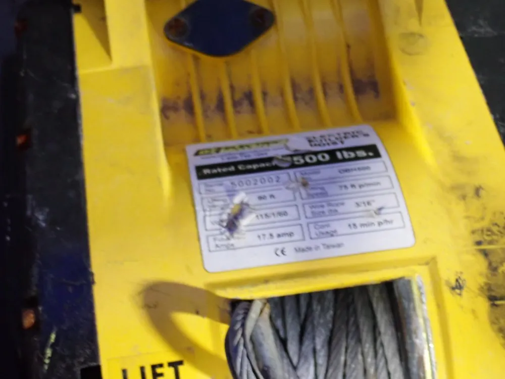 Oz 500 Lb Electrical Hoist - Obh500