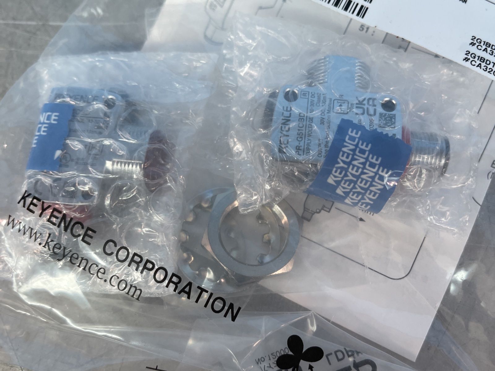 Keyence Thrubeam Photoelectric Sensors - Pr-g51cbd