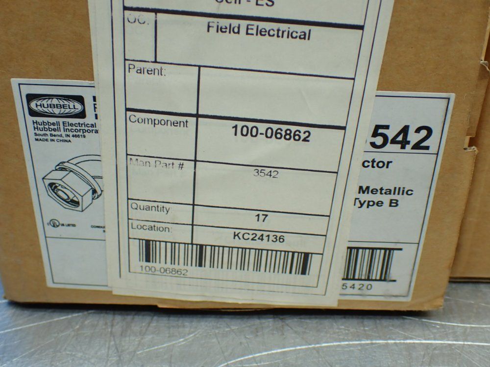 Hubbell 1/2" 125 Liquid Tight 90° Connectors - 3542