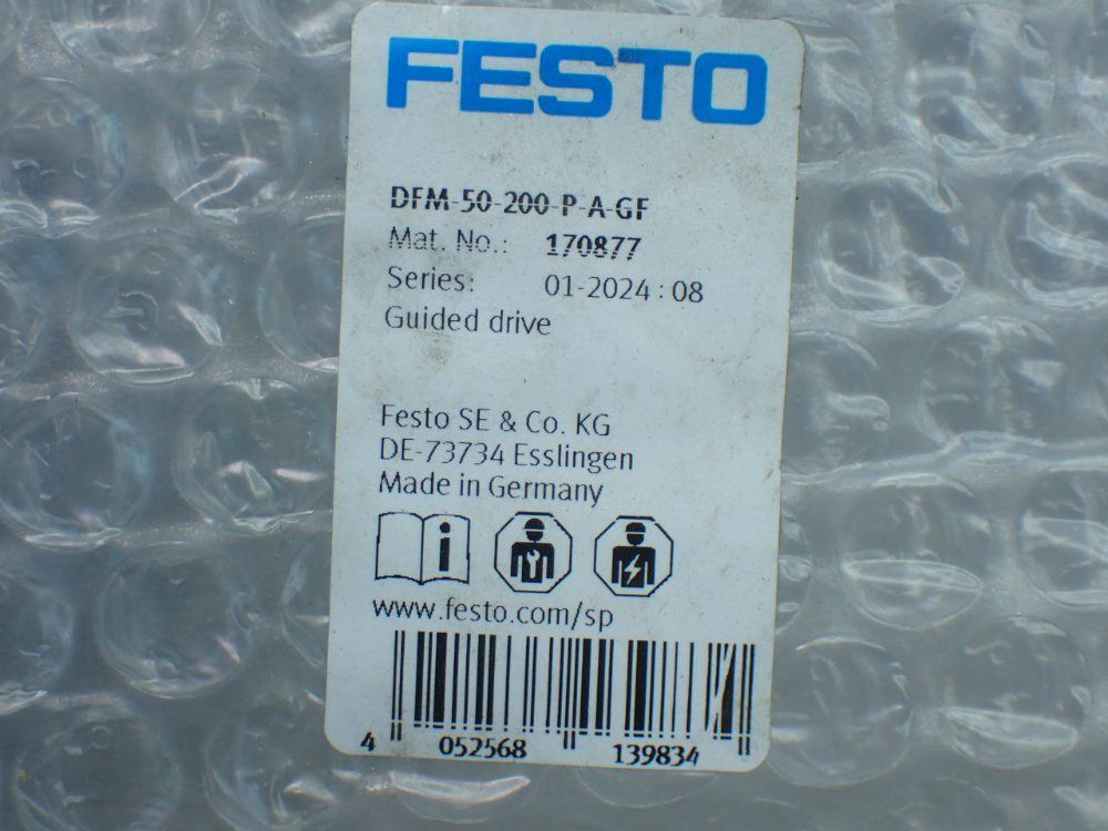 Festo Guided Drive Cylinders - Dfm-50-200-p-a-gf